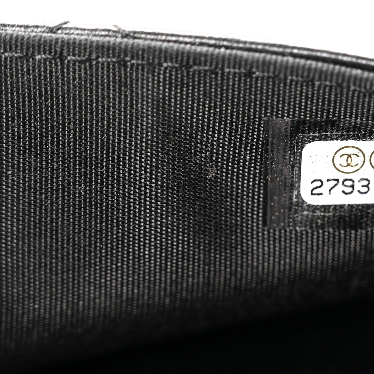 Chanel Lambskin Quilted Front Pocket Clutch With Chain Black