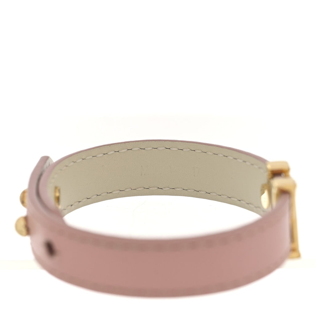 Louis Vuitton Calfskin Iconic Bracelet 17 Rose Poudre