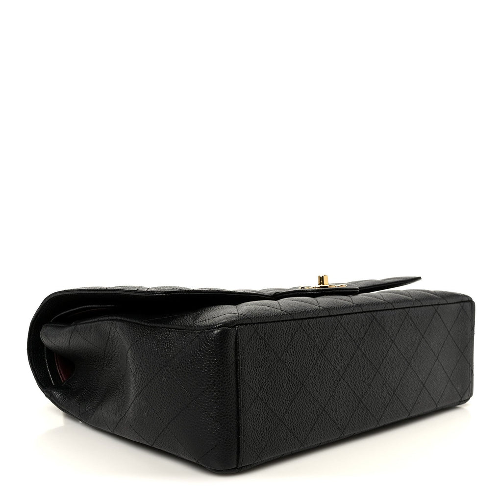 Chanel Caviar Quilted Maxi Double Flap Black