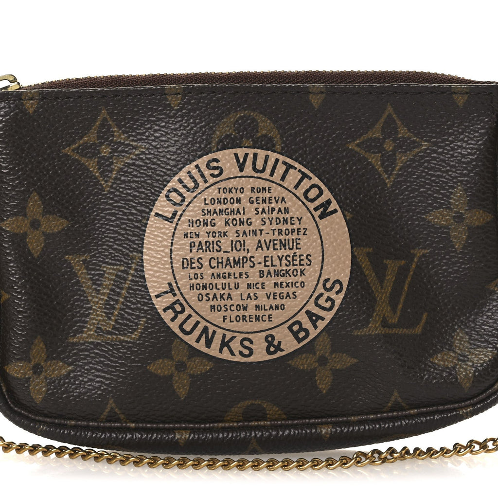 Louis Vuitton Monogram Complice Trunks and Bags Mini Pochette Accessories Beige