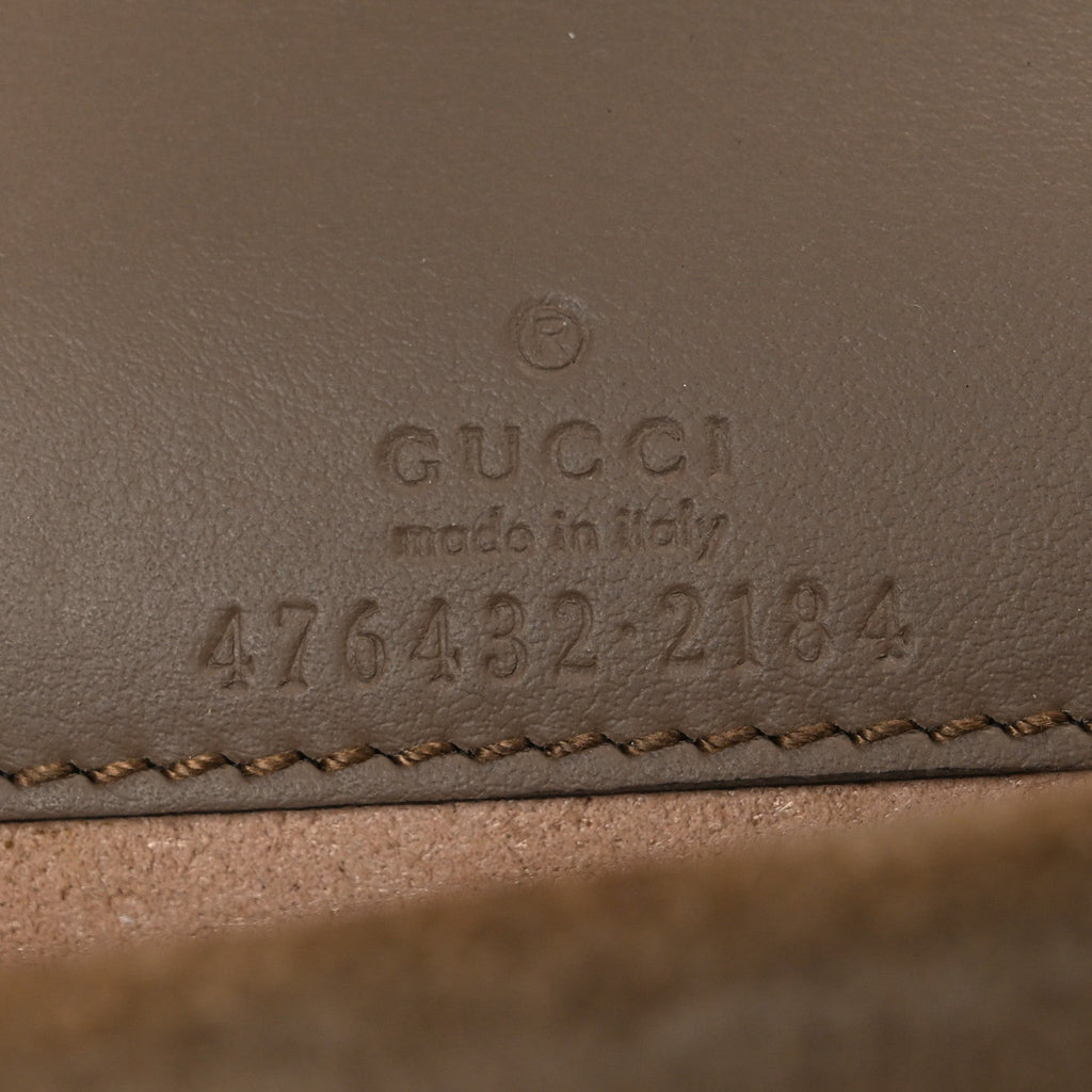 Gucci GG Supreme Monogram Super Mini Dionysus Shoulder Bag Taupe