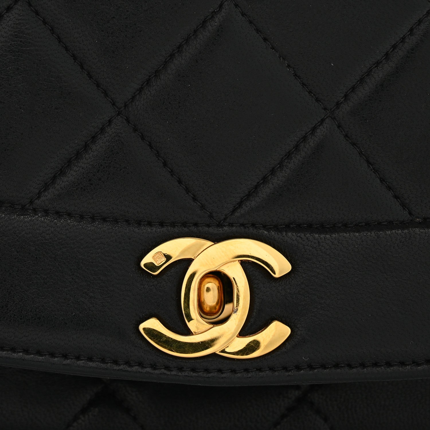 Chanel Lambskin Quilted Medium Single Flap Black