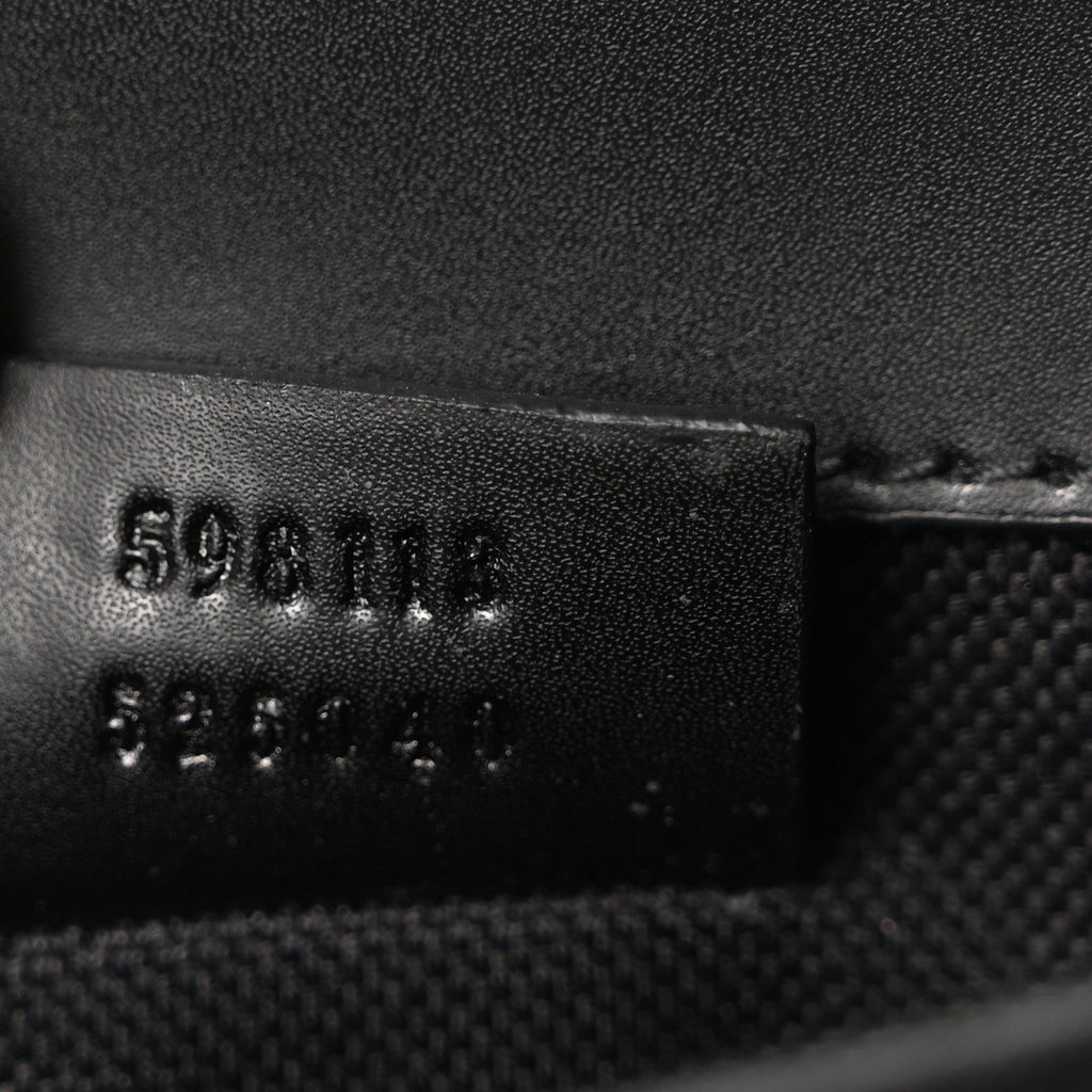 Gucci GG Supreme Monogram Web Slim Belt Bag Black Grey