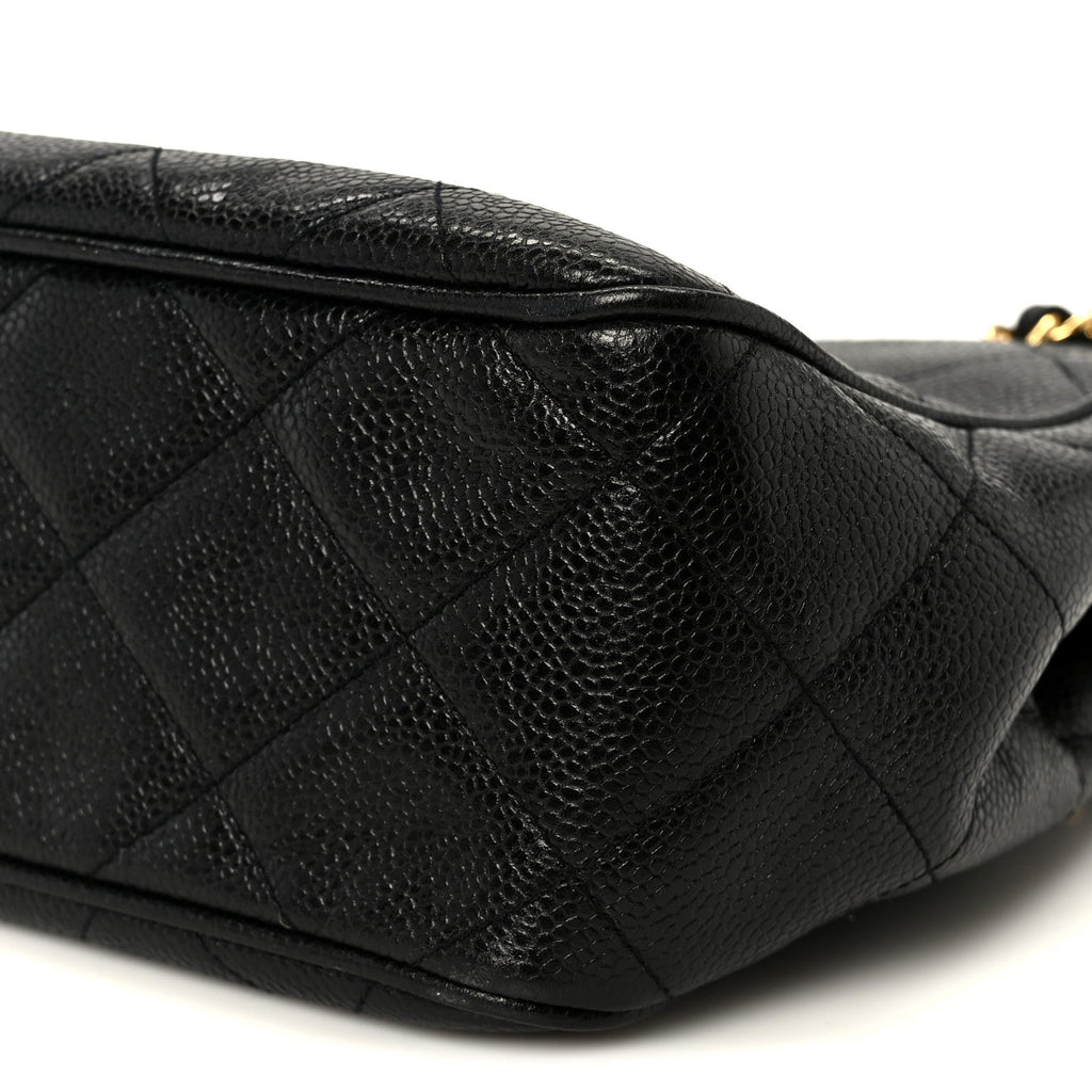 Chanel Caviar Quilted Shoulder Bag Black