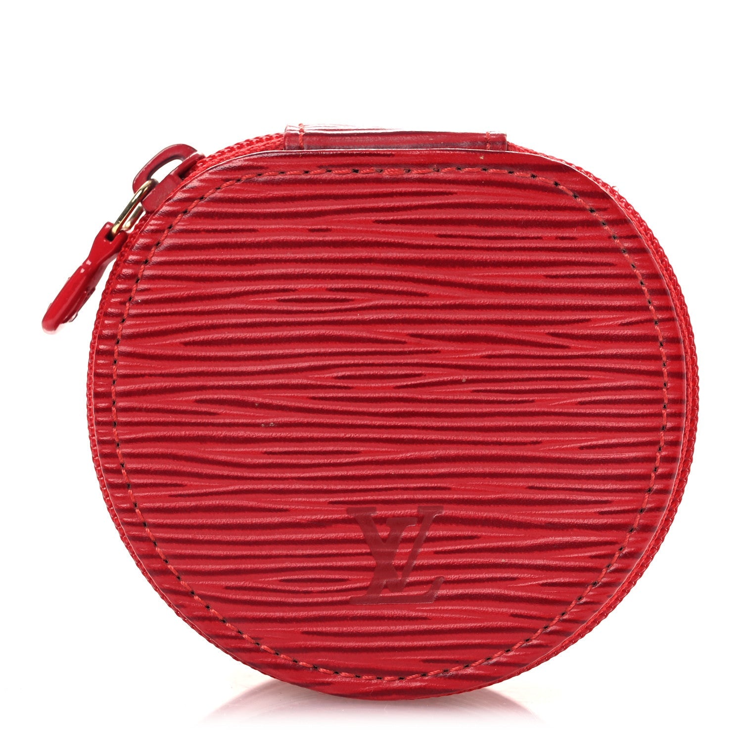 Louis Vuitton Epi Ecrin Bijoux 8cm Jewelry Box Case Castillan Red