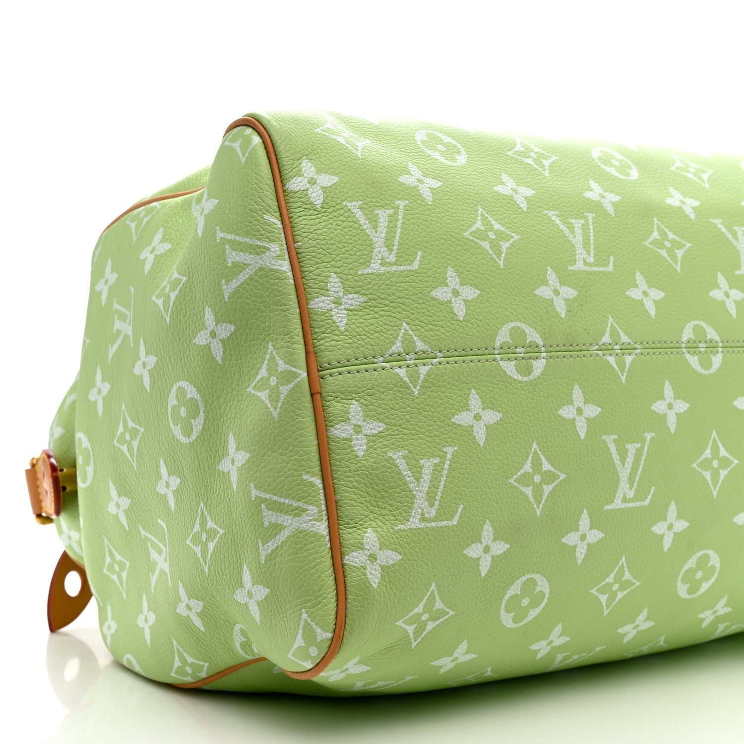Louis Vuitton Calfskin Monogram Speedy P9 Bandouliere 40 Frozen Lime