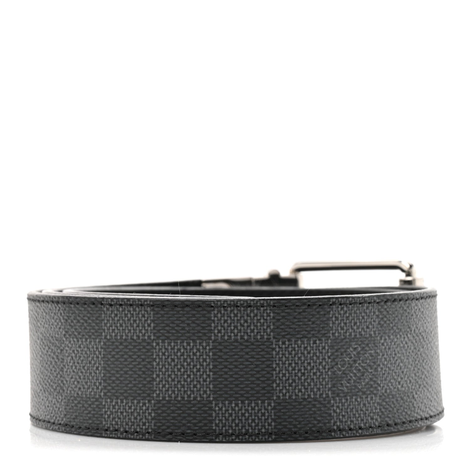 Louis Vuitton Damier Graphite Calfskin Belt 85 34 Black