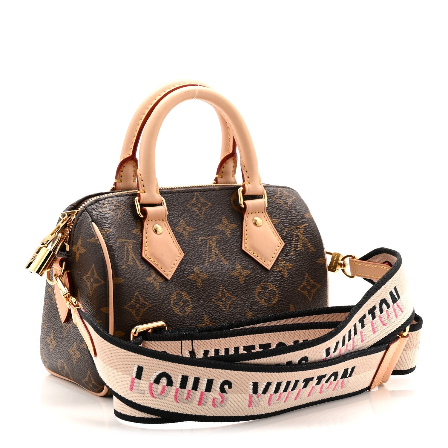 Louis Vuitton Monogram Speedy Bandouliere 20 Black