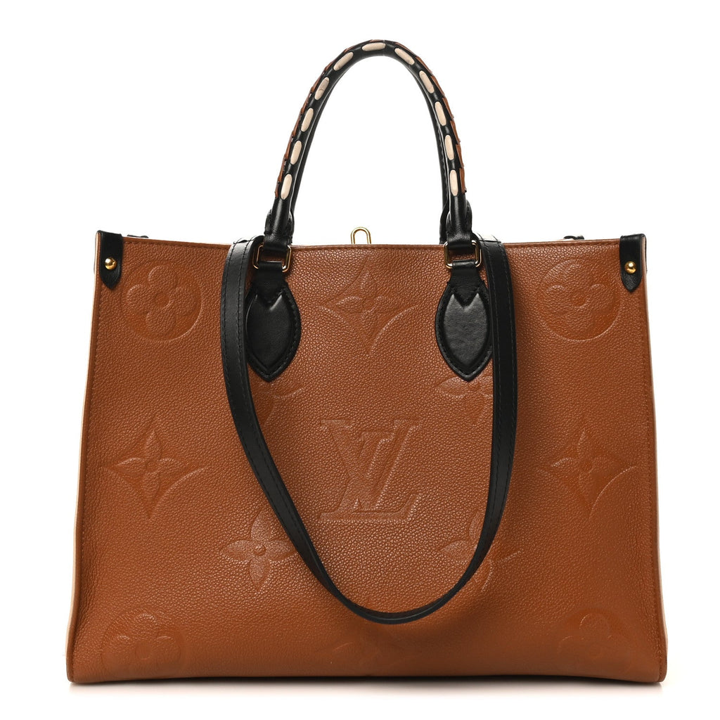 Louis Vuitton Empreinte Monogram Giant Wild At Heart Onthego MM Caramel