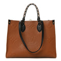 Louis Vuitton Empreinte Monogram Giant Wild At Heart Onthego MM Caramel
