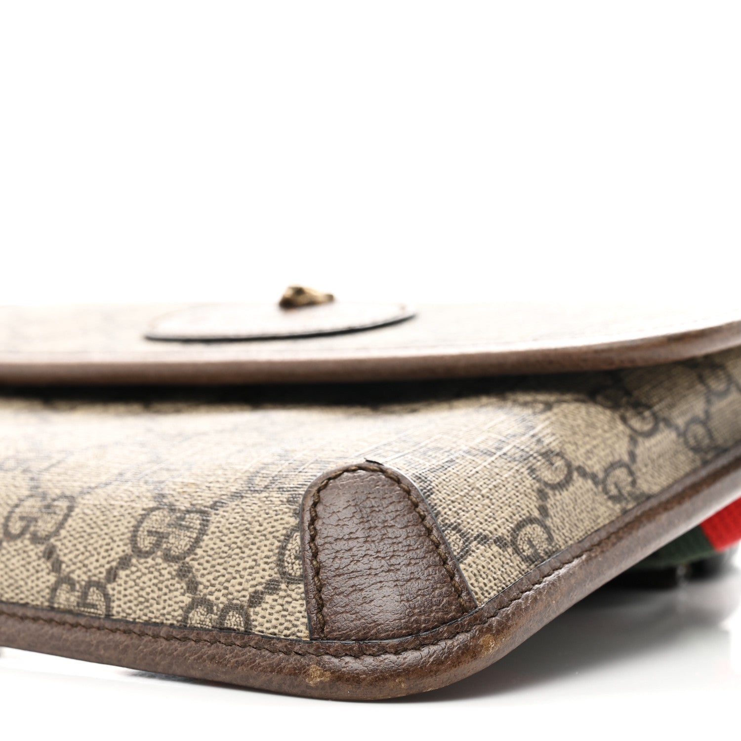 Gucci GG Supreme Monogram Neo Vintage Web Belt Bag Brown