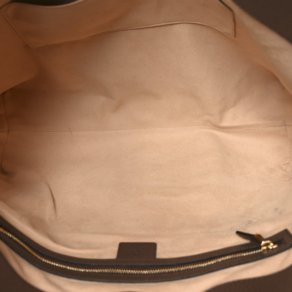 Gucci GG Supreme Monogram Medium Ophidia Shopping Tote Brown