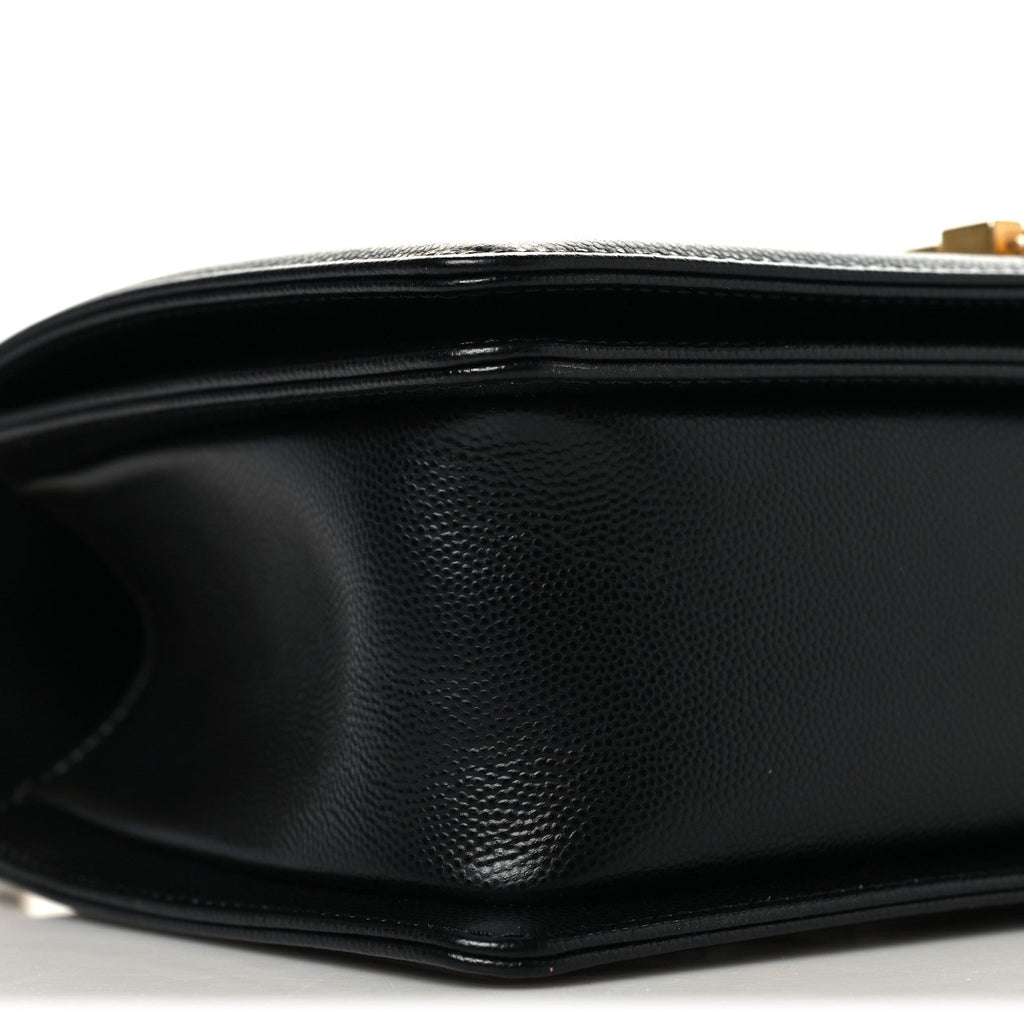 Chanel Caviar Quilted Medium Boy Flap Black