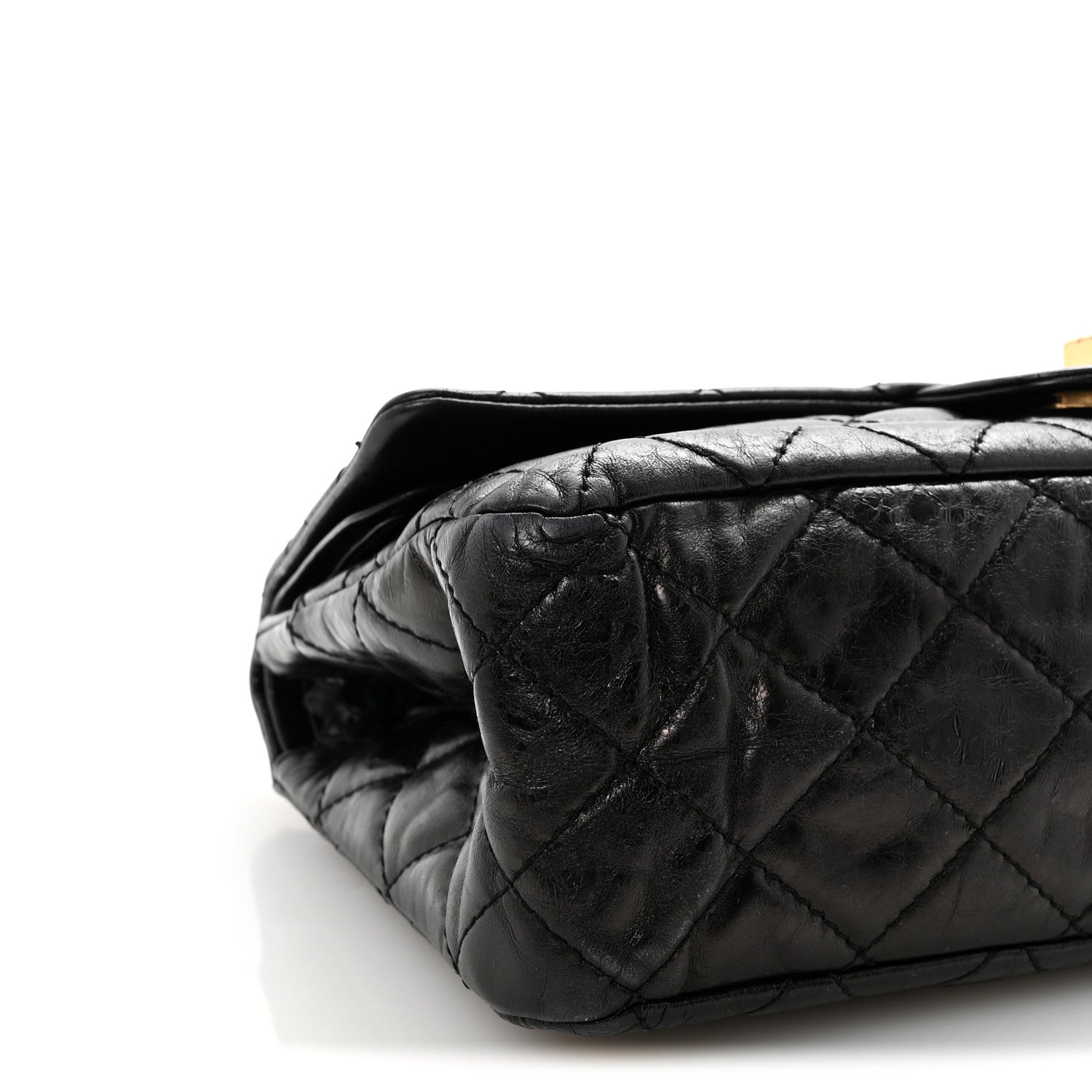 Chanel Aged Calfskin Quilted 2.55 Reissue 227 Flap Black