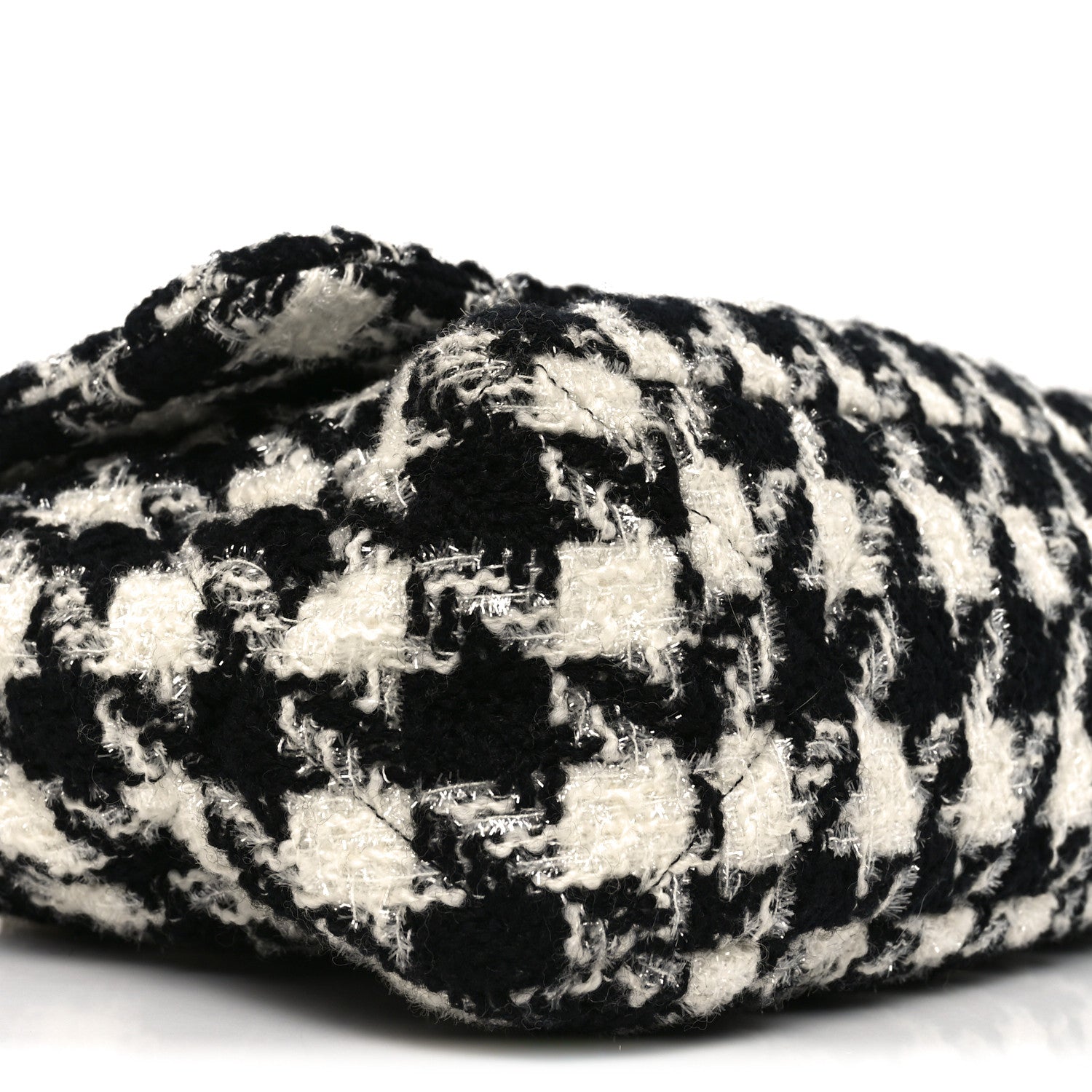 Chanel Tweed Quilted Maxi Chanel 19 Flap Black Ecru White