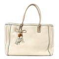 Gucci Pebbled Calfskin Medium Bella Tote Off White