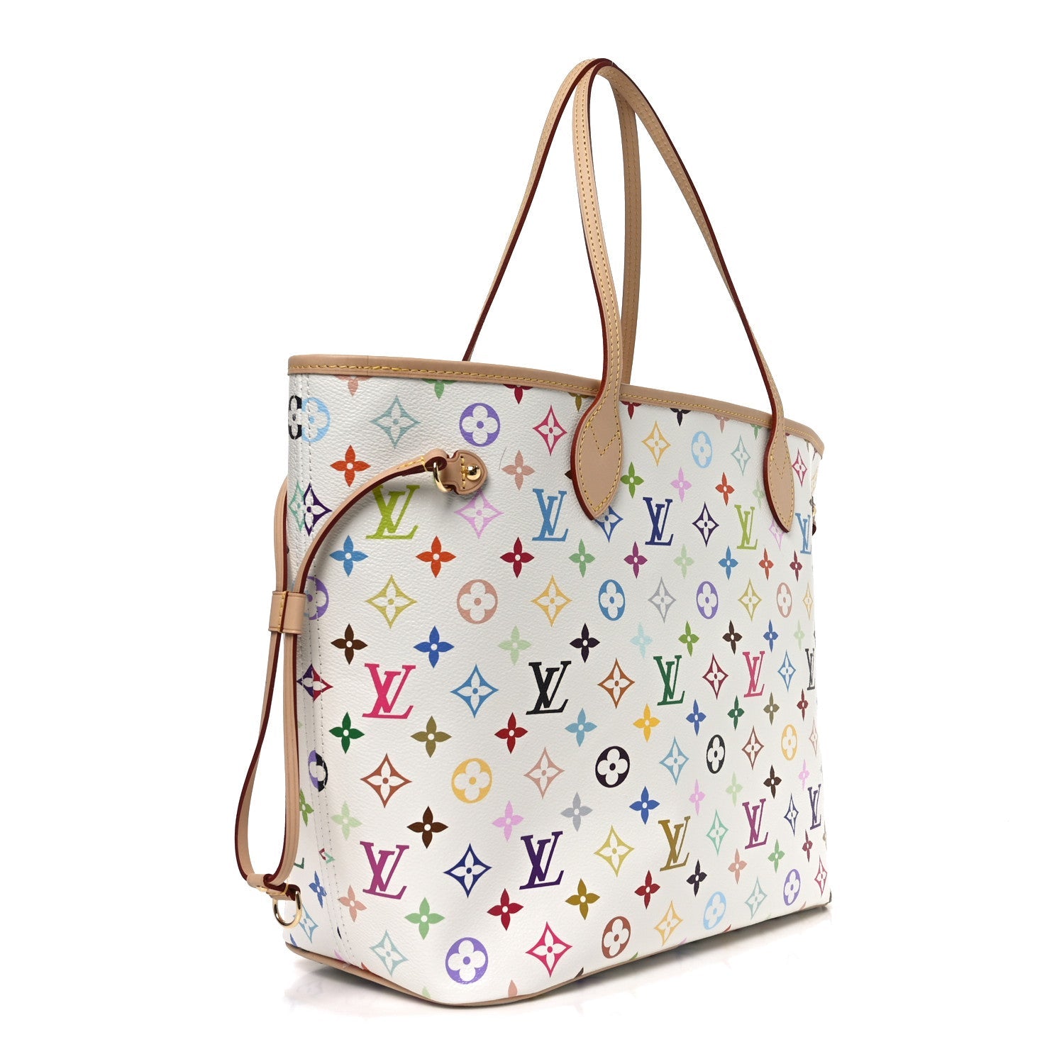 Louis Vuitton LV X TM Monogram Multicolor Neverfull MM White