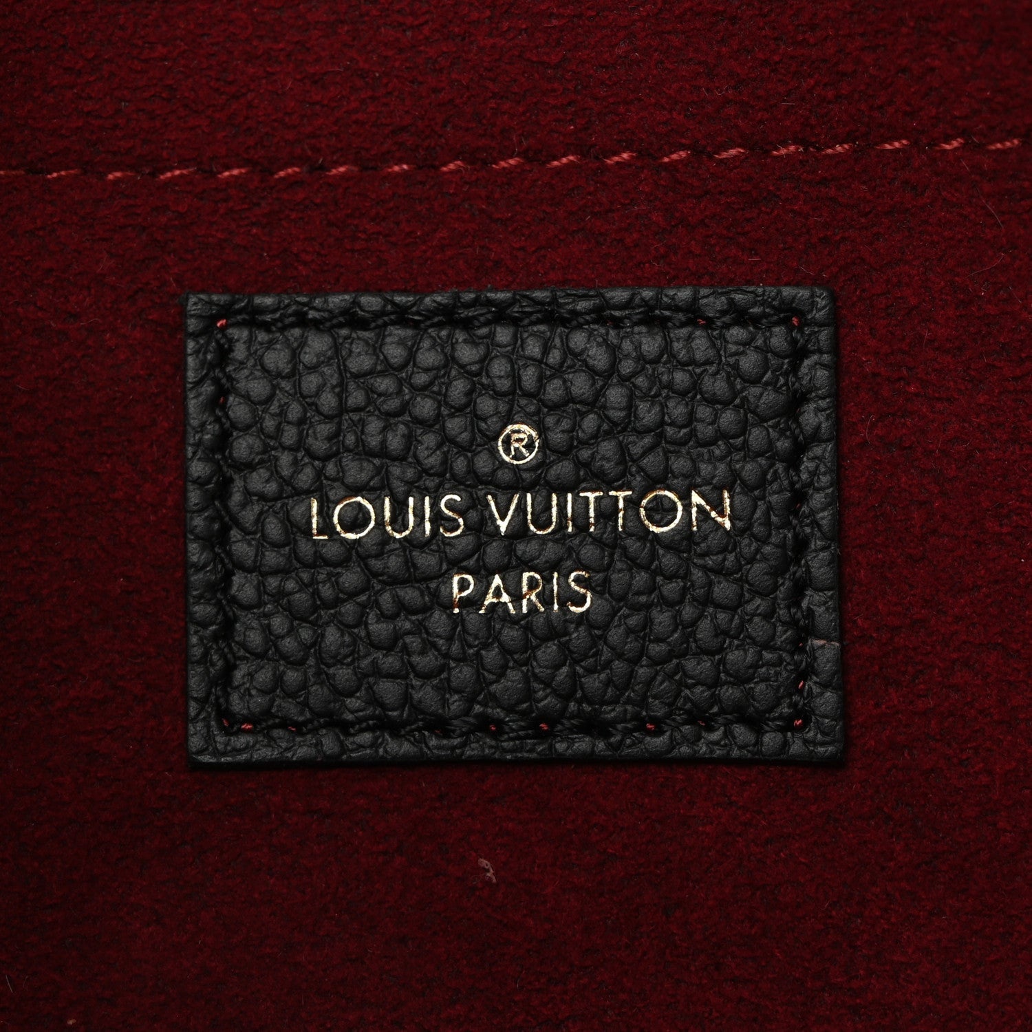 Louis Vuitton Empreinte Monogram Giant Felicie Pochette Black Beige