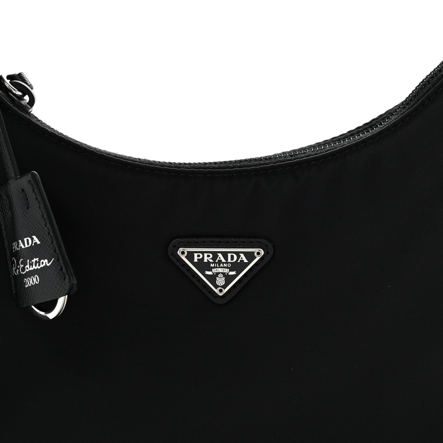 Prada Tessuto Nylon Mini Re-Edition 2000 Bag Black