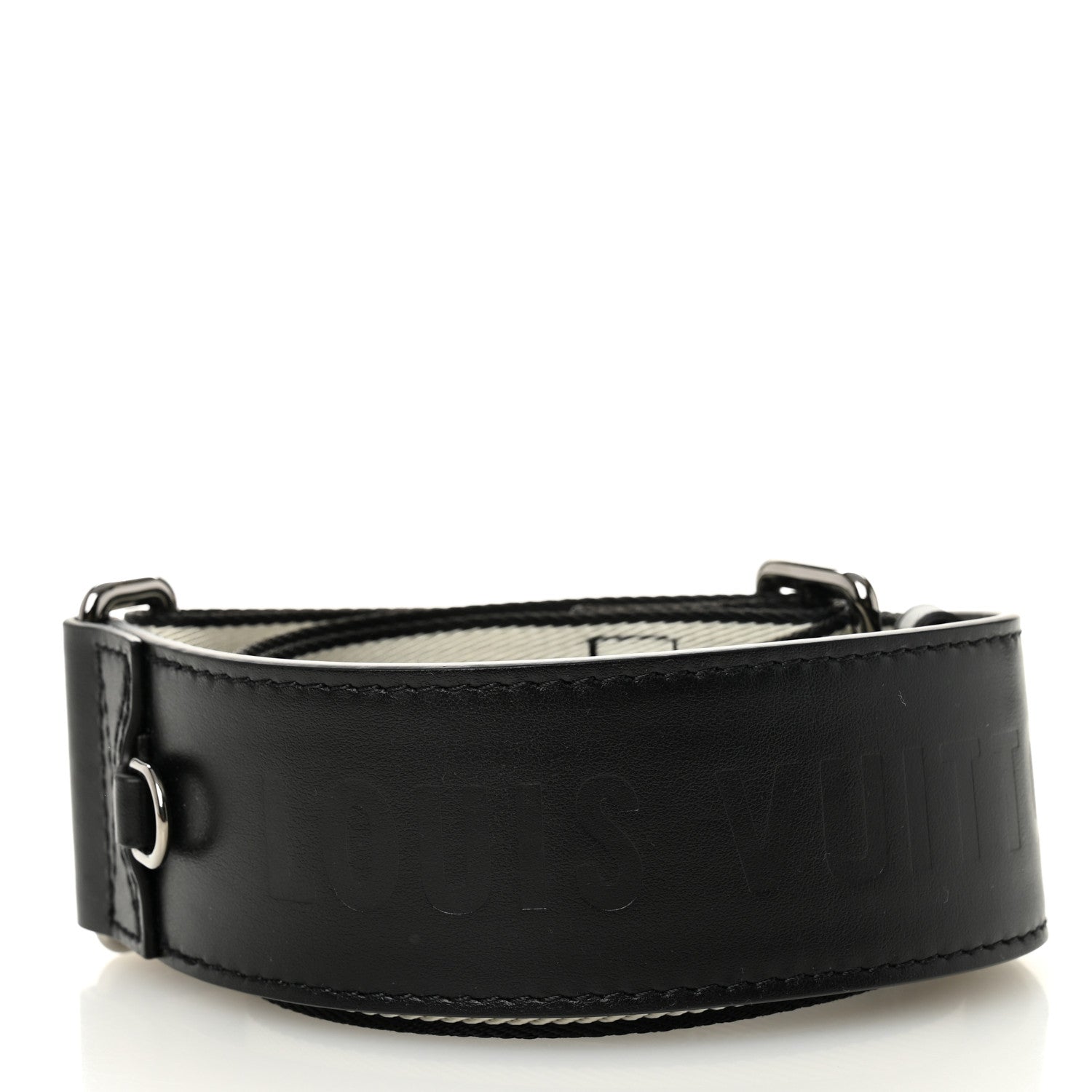 Louis Vuitton Nylon Jacquard Sporty Bandouliere Shoulder Strap Black