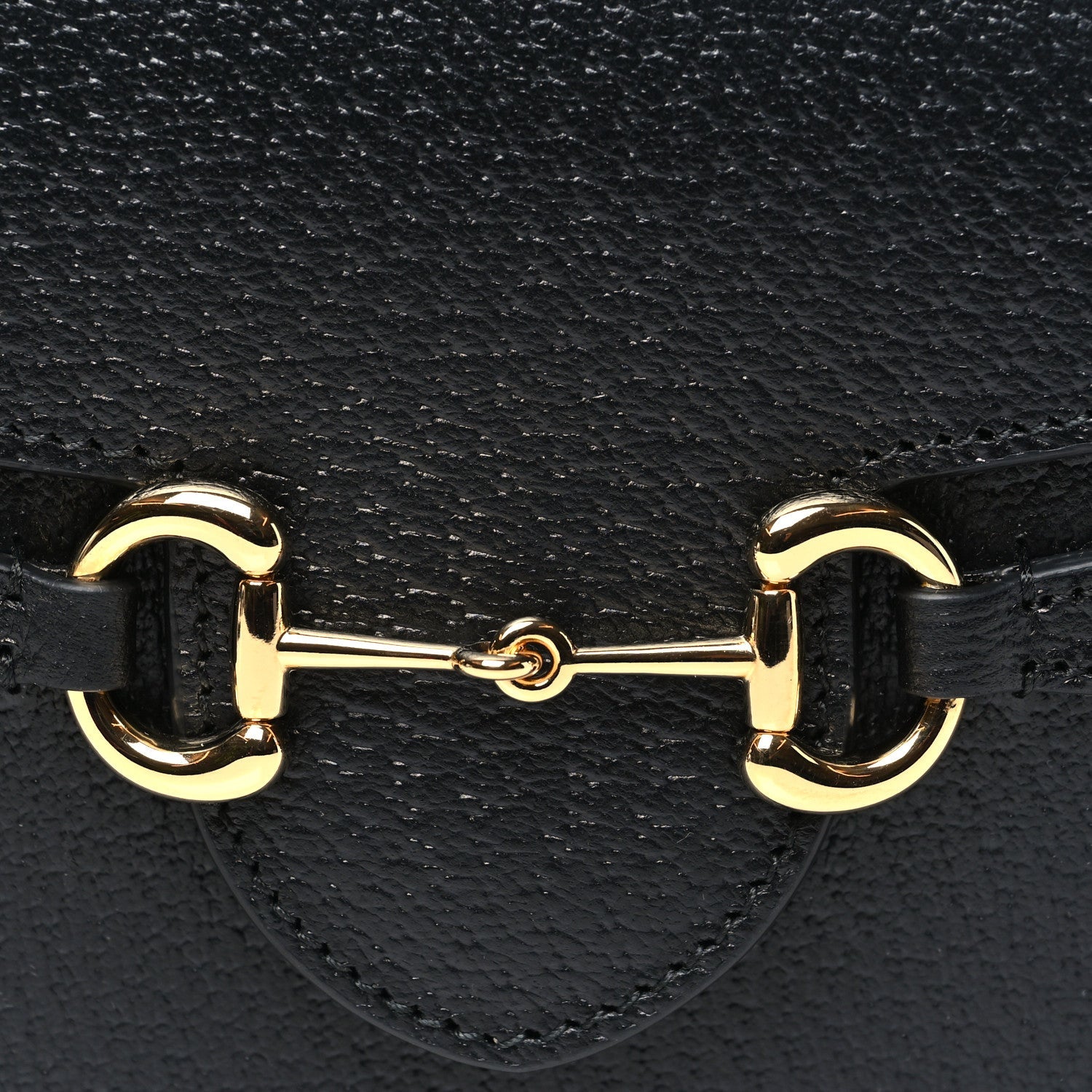 Gucci Calfskin Horsebit 1955 Shoulder Bag Black