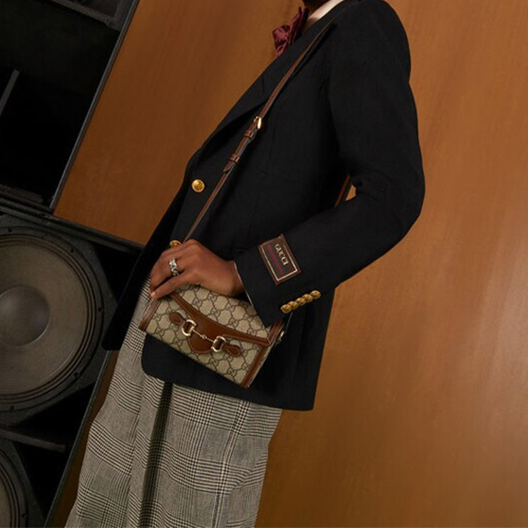 GUCCI Horsebit 1955 mini 'Caramel' 699296-92TCG-8563