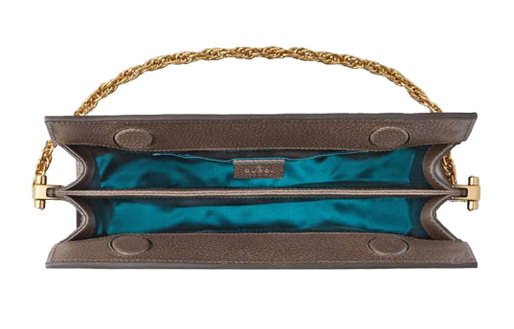 (WMNS) GUCCI Ophidia Retro Logo Stripe Webbing Canvas Chain Shoulder Messenger Bag Small / Brown Classic Literature and Art 503877-K05NG-8745