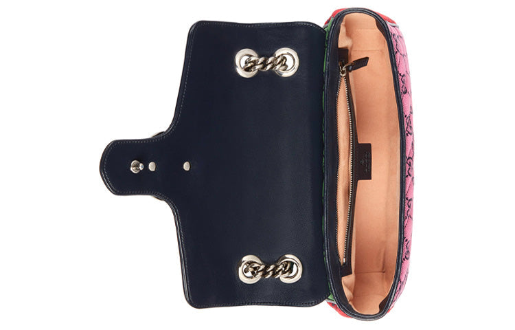 (WMNS) GUCCI GG Marmont Multicolor Leather Single-Shoulder Bag Small Multicolor 443497-2UZIN-4165