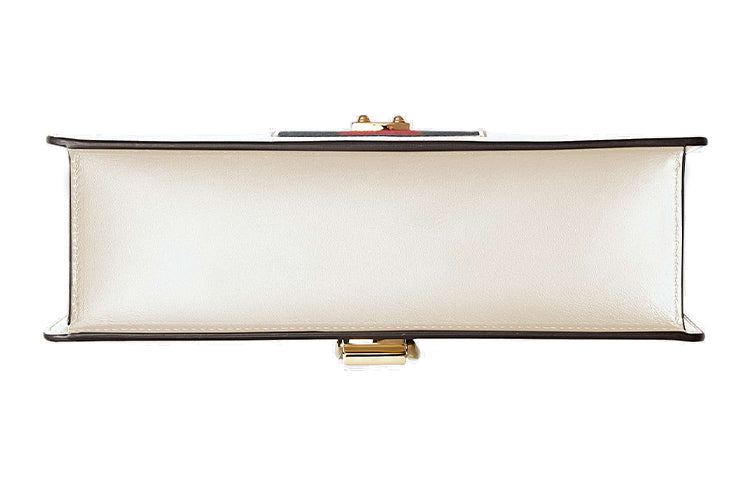 (WMNS) GUCCI Sylvie Series Satchel Small White 421882-CVLEG-8605