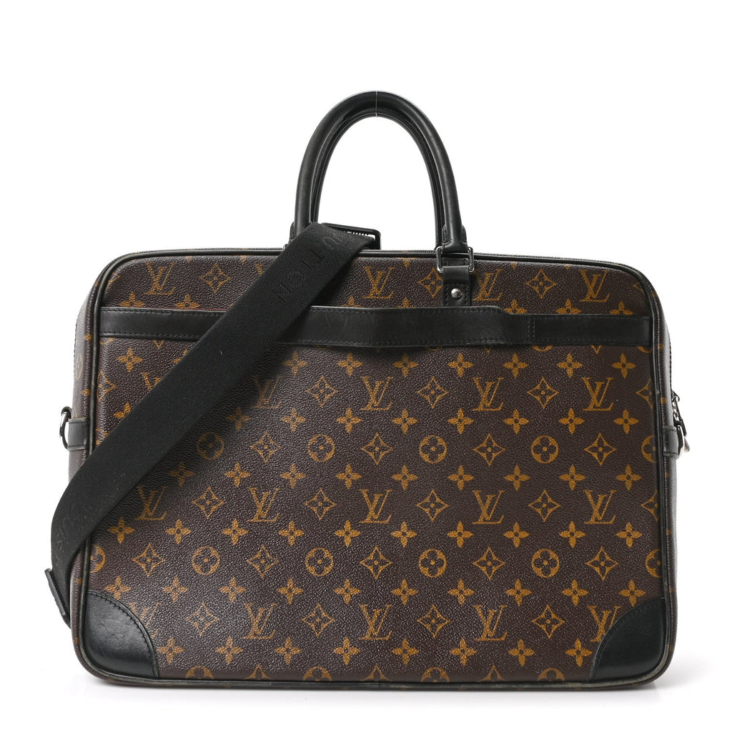 Louis Vuitton Monogram Macassar Porte-Documents Voyage GM