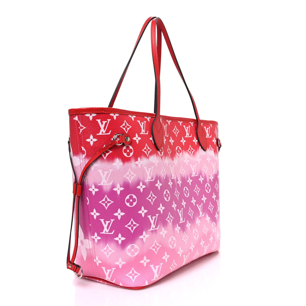 Louis Vuitton Monogram Escale Neverfull MM Rouge