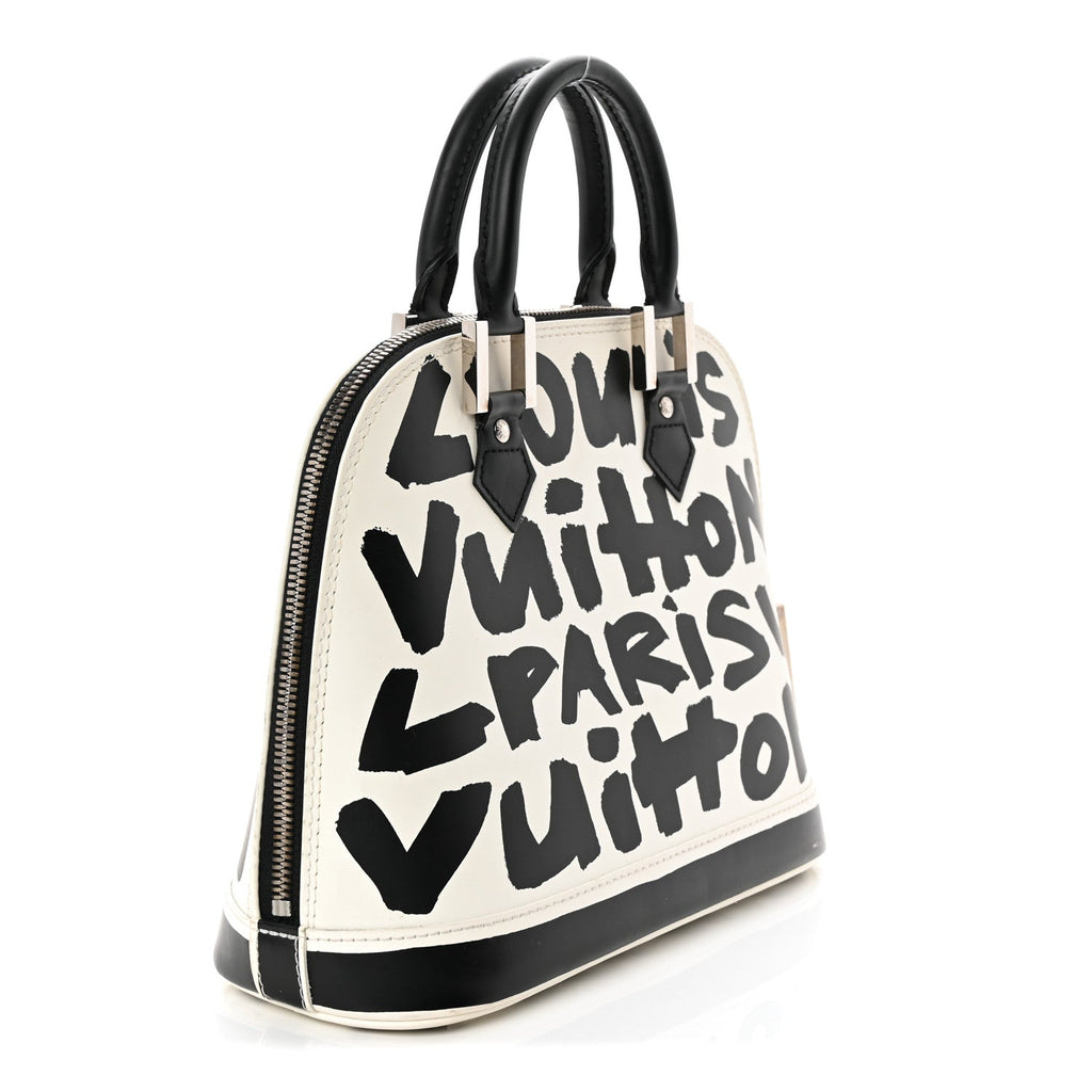 Louis Vuitton Graffiti Alma MM Black