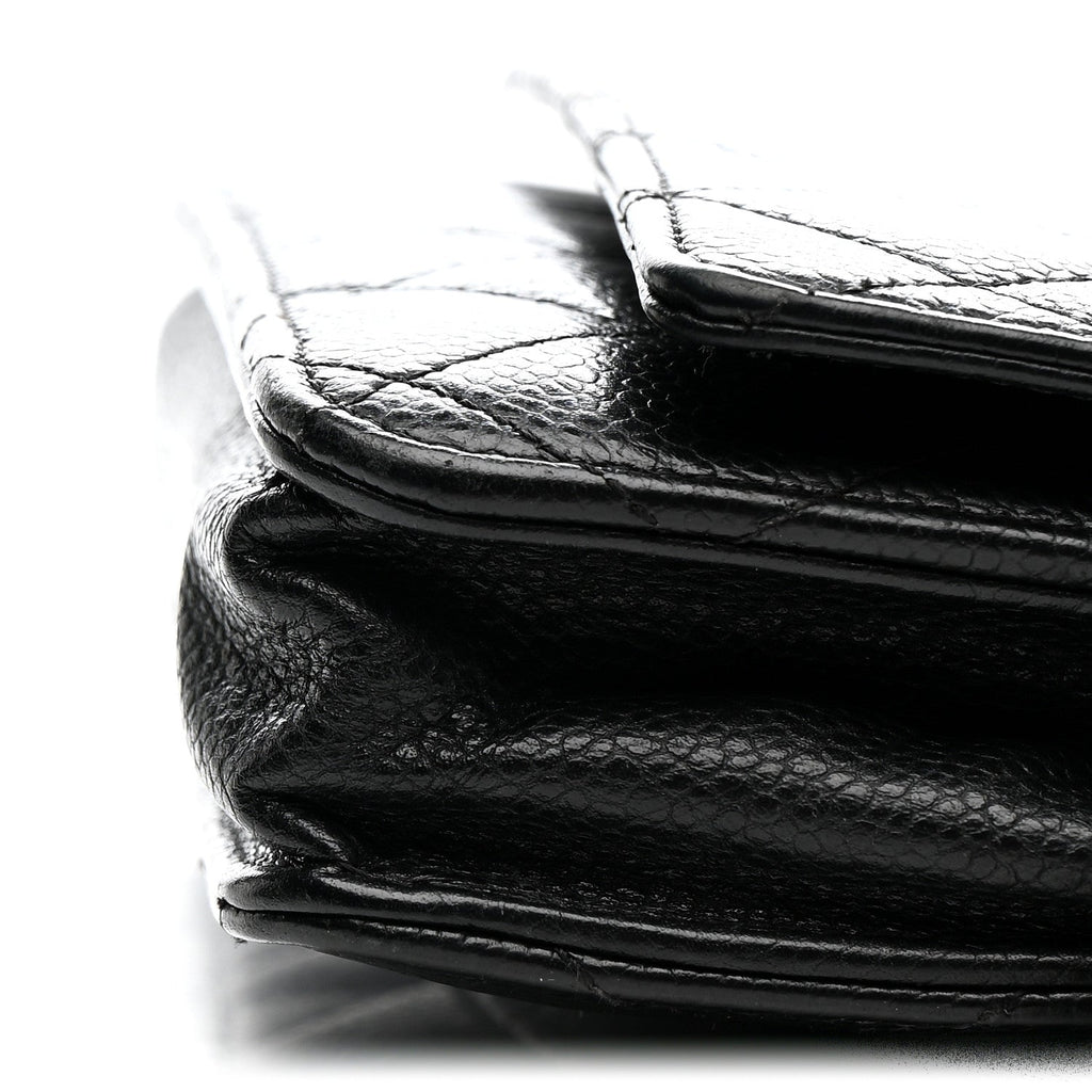 Chanel Caviar Quilted Wallet on Chain WOC Black