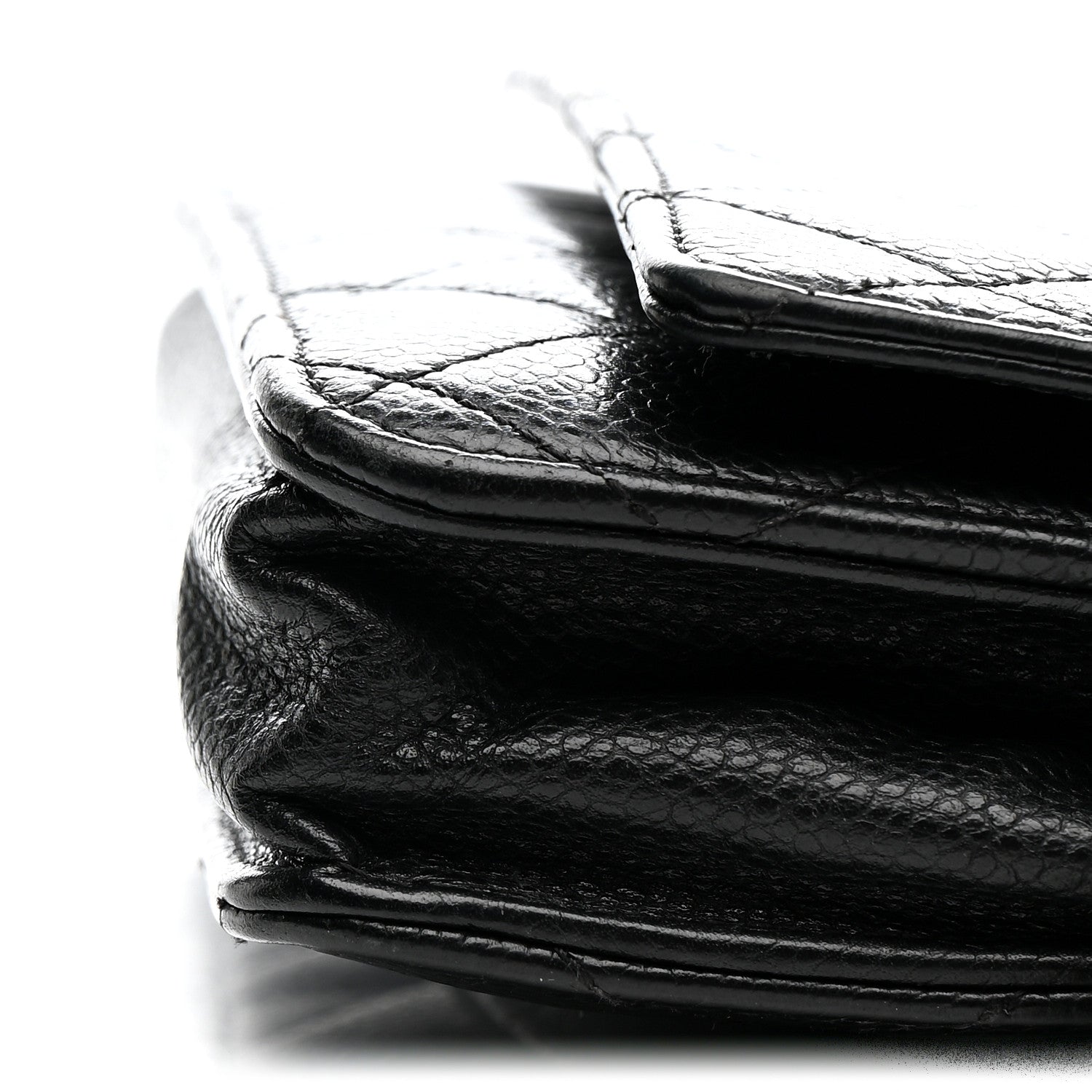 Chanel Caviar Quilted Wallet on Chain WOC Black