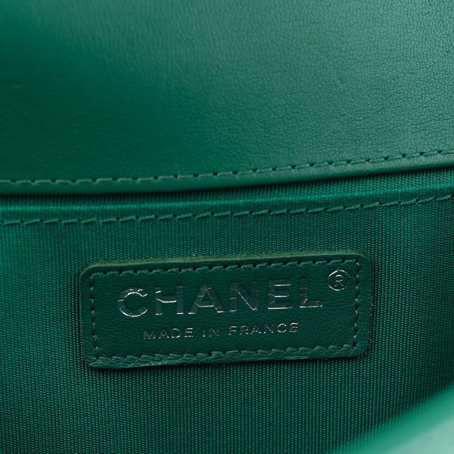 Chanel Lambskin Quilted Medium Boy Flap Green