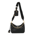Prada Saffiano Lux Re-Edition 2005 Shoulder Bag Black