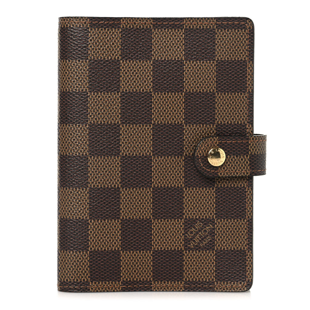 Louis Vuitton Damier Ebene Small Ring Agenda Cover