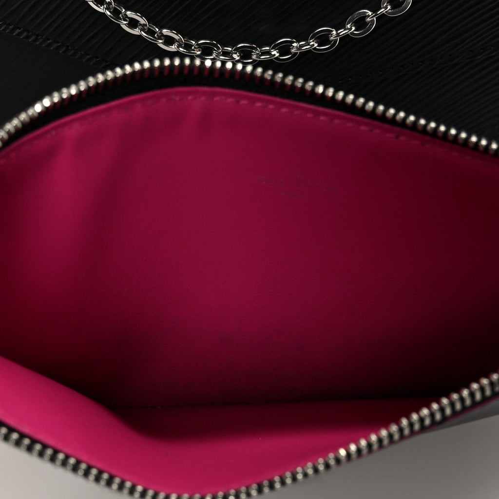 Louis Vuitton Epi Pochette Felicie Black Hot Pink