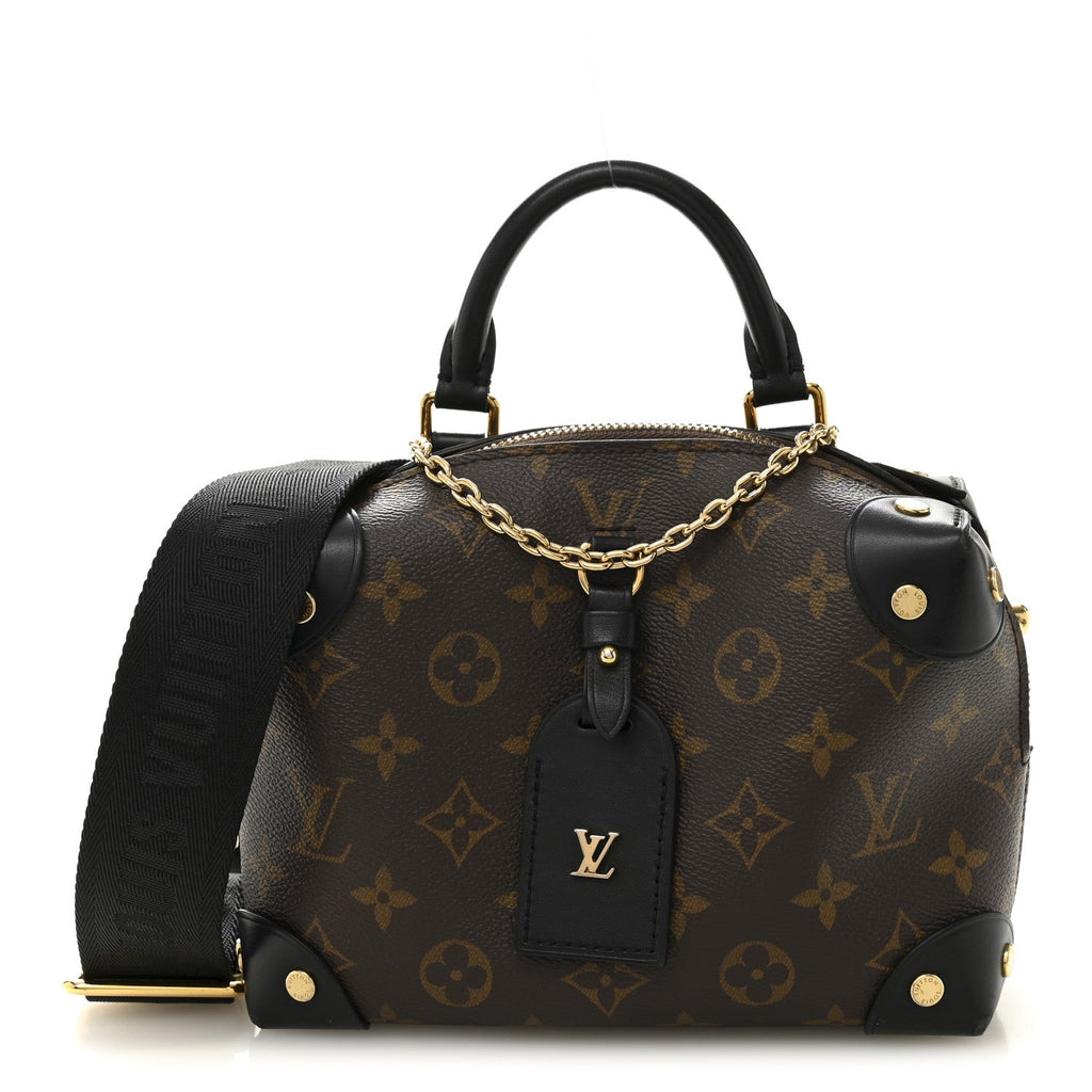 Louis Vuitton Monogram Petite Malle Souple Black