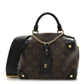 Louis Vuitton Monogram Petite Malle Souple Black