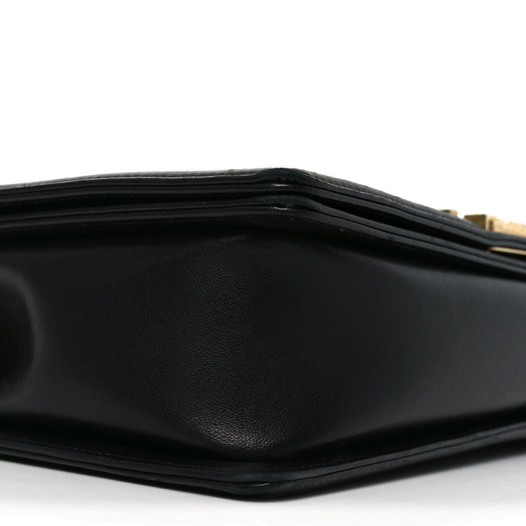 Chanel Lambskin Quilted New Medium Boy Flap Black