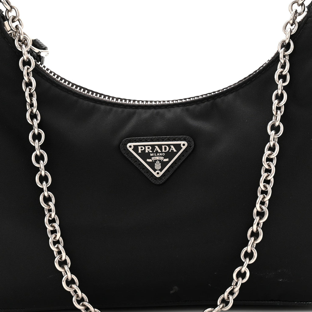 Prada Nylon Re-Edition 2005 Shoulder Bag Black