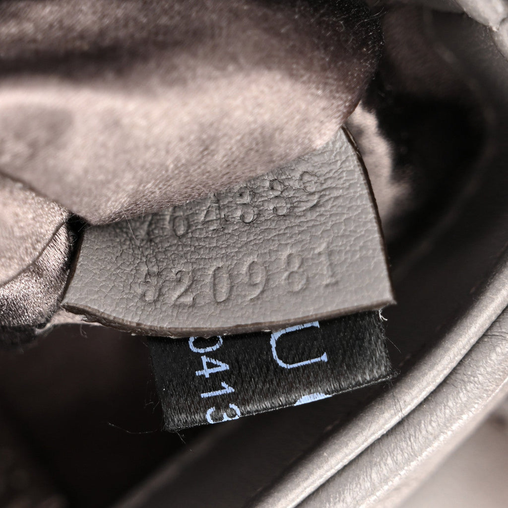 Gucci Nappa Vertical Matelasse Small Maxi Horsebit Chain Shoulder Bag Gray
