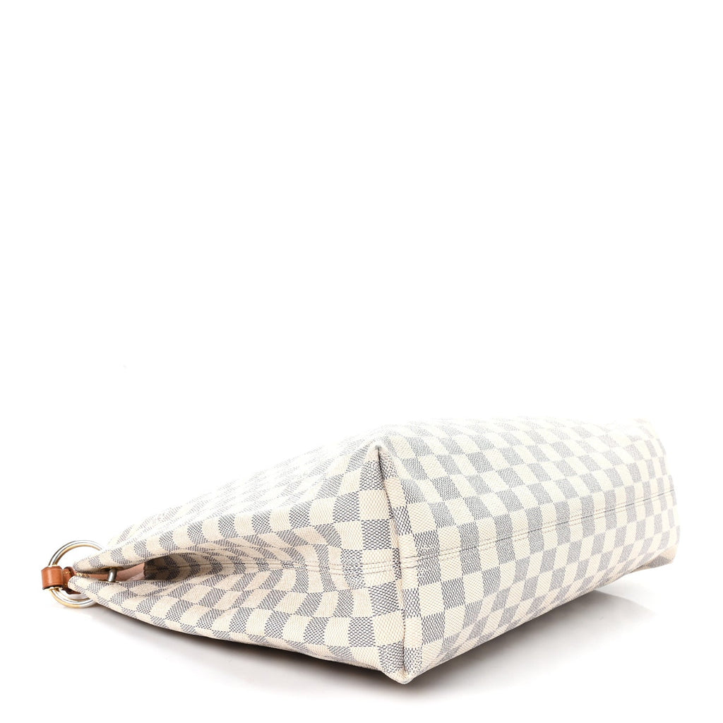 Louis Vuitton Damier Azur Graceful MM Rose Ballerine