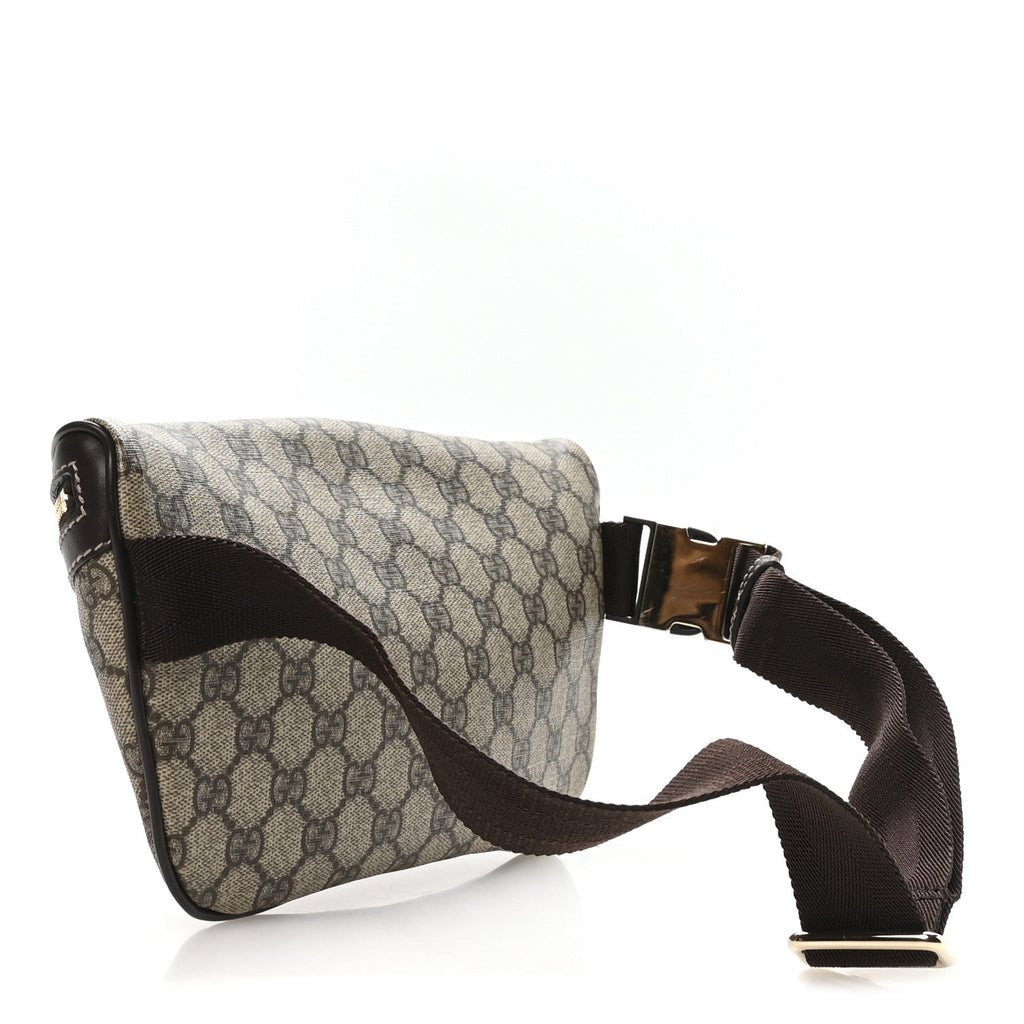 Gucci GG Supreme Monogram Belt Bag Dark Brown