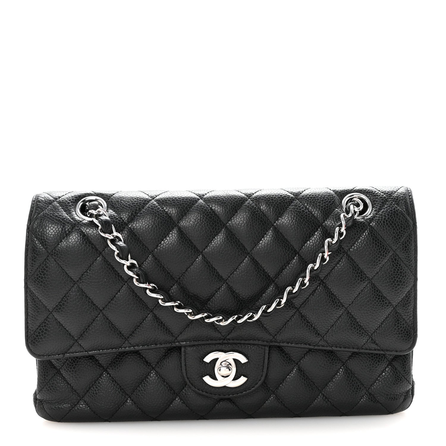 Chanel Caviar Quilted Medium Double Flap Black