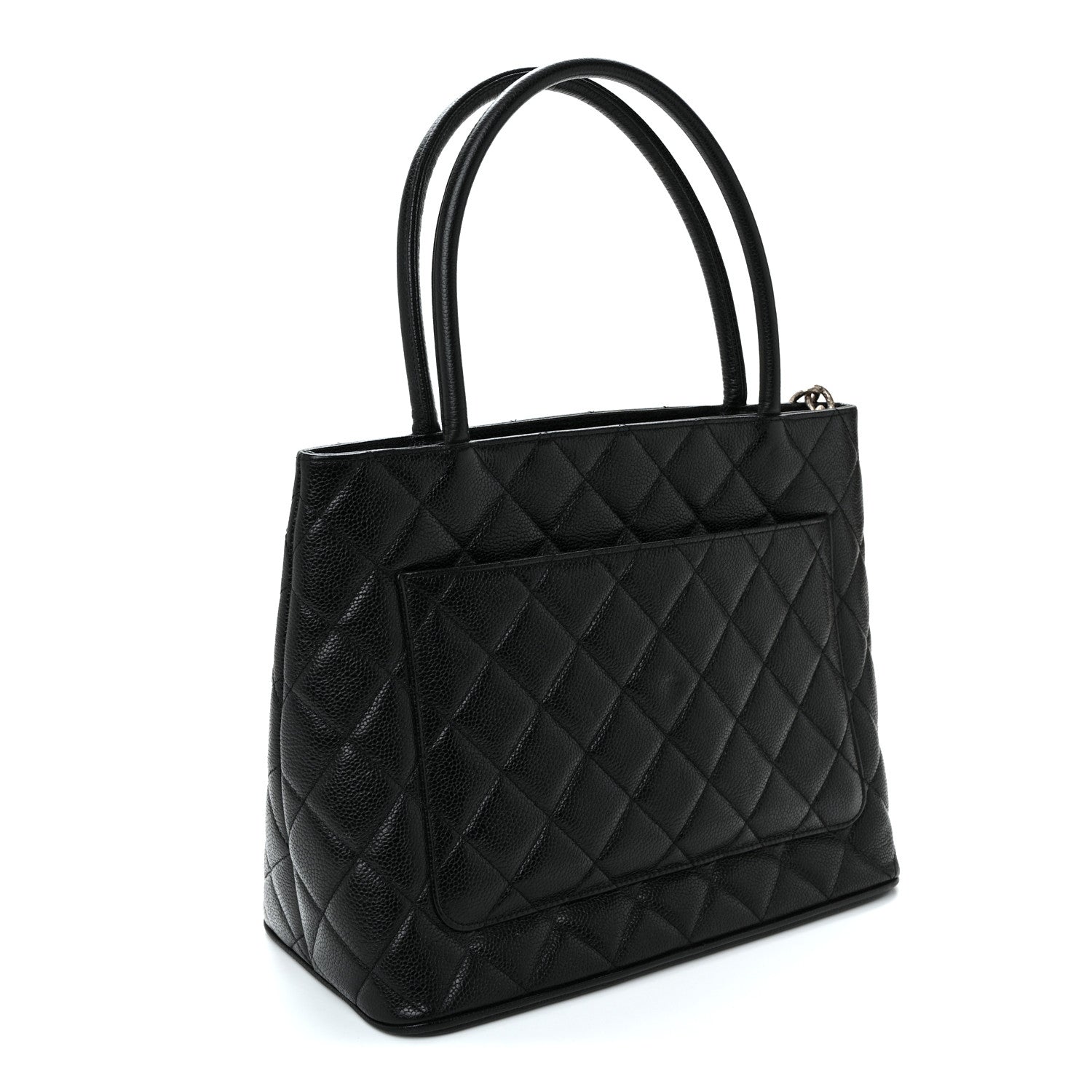 Chanel Caviar Quilted Medallion Tote Black