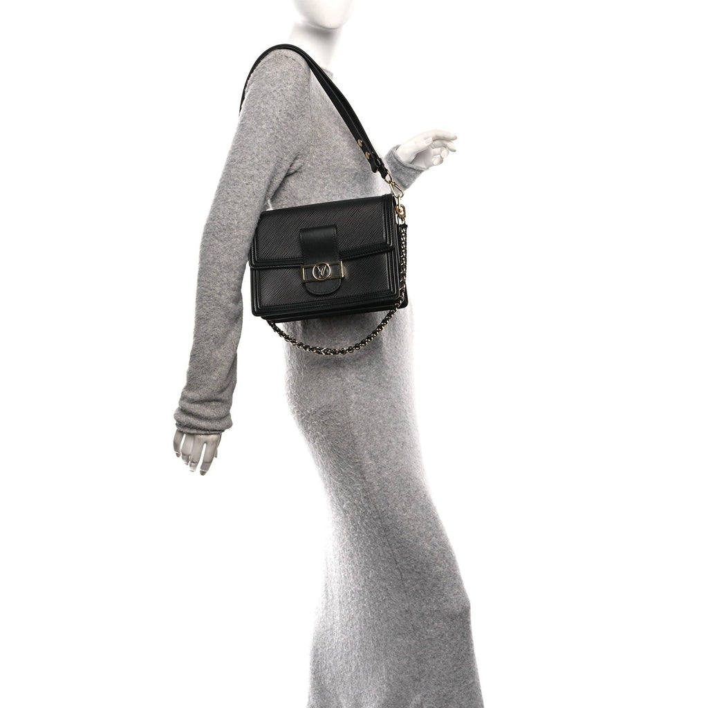 Louis Vuitton Epi Dauphine MM Black