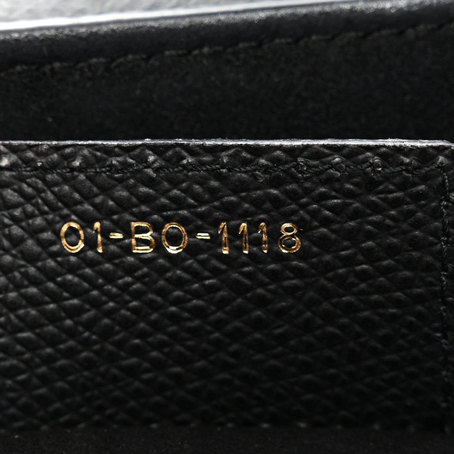 Christian Dior Grained Calfskin Saddle Bag Black