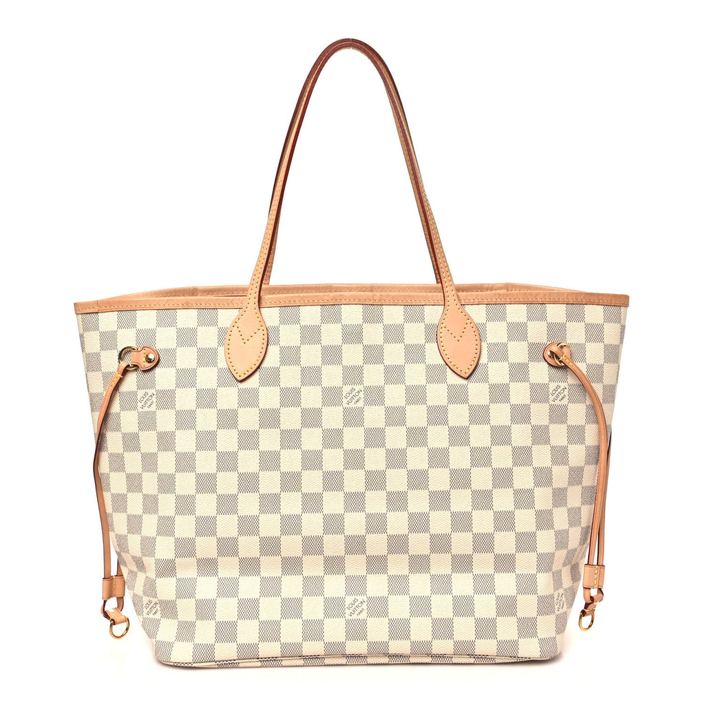 Louis Vuitton Damier Azur Neo Neverfull MM Rose Ballerine